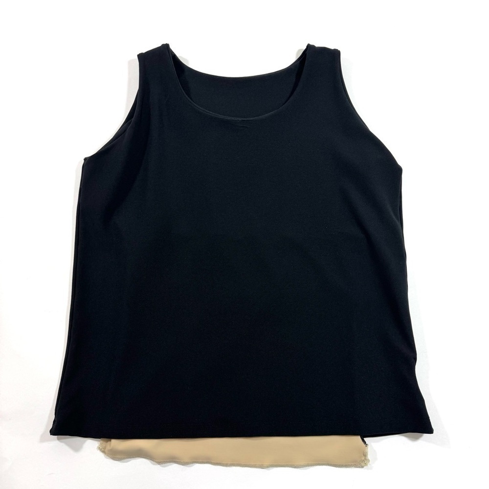Spanx Slimming Tank Top Black Sleeveless